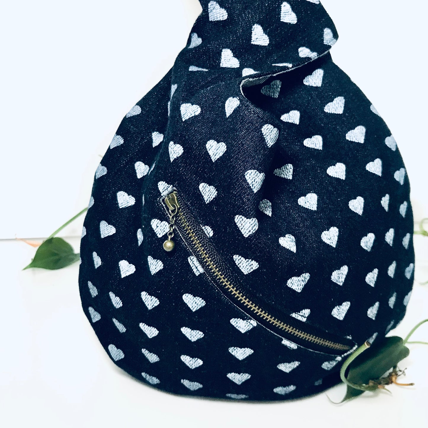 Reversible Japanese Knot Bag – Hearts